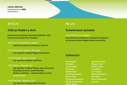 Landscape festival - Accompanying programme - 1